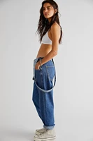 Womens Denim Overalls Vintage Loose-Fit Straight-Leg Denim Jeans Romper Classic Cargo Style High Quality Cotton Pants Jumpsuits - Image 2