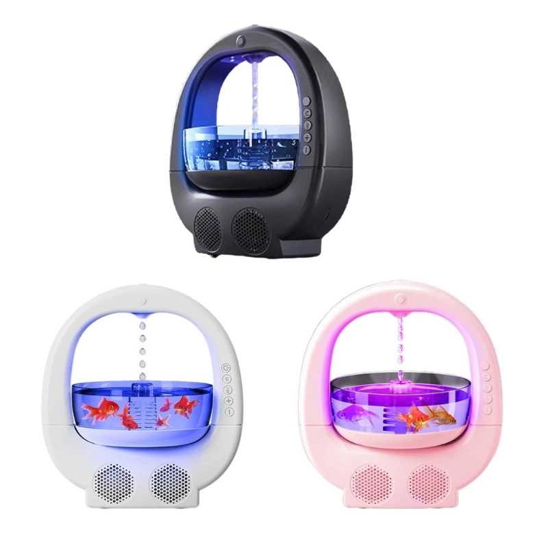 

Bedroom Humidifier with Fishtanks Ambients Light Anti Humidifiers Home Humidifier for Bedroom and Office