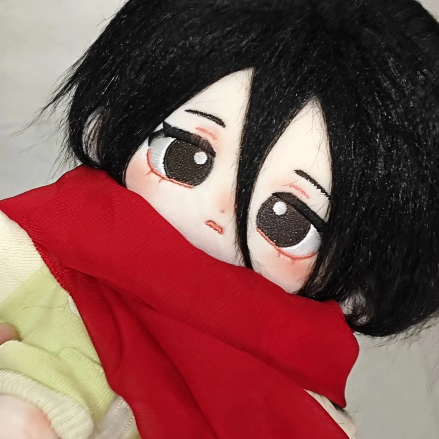 

Anime Shingeki No Kyojin/Attack on Titan Mikasa·Ackerman Cosplay Bony Naked Baby Maumet Cotton Doll Adorable Puppet 20cm