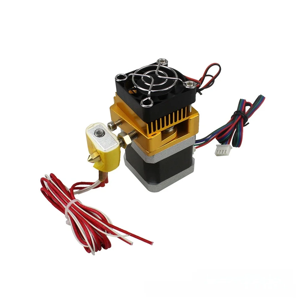 

Extruder Kit for For 3d Printers Compatible with For MK8 1.75mm Filament 0.4mm Nozzle 12V 40W Metal Plastic Mix