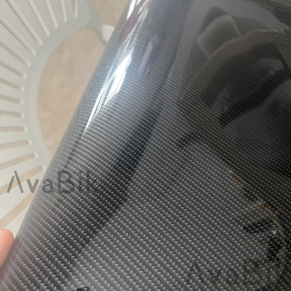 Hochglänzende Schwarz-Gold 8D Silber Carbonfaser Auto-Folienaufkleber für Auto-Tuning Klebefolie für Motorrad-Aufkleber – Detail 3