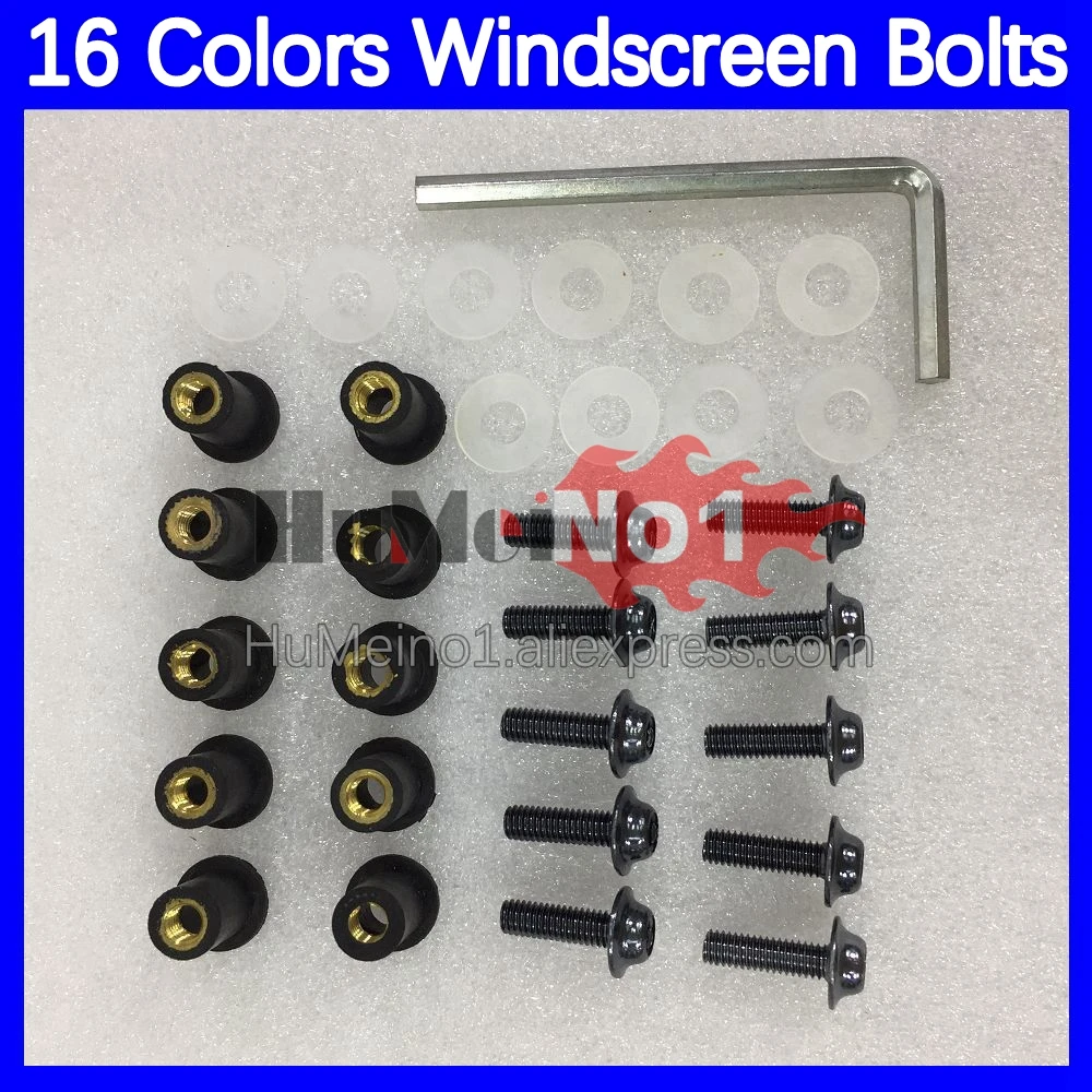 31pcs Motorcycle Windscreen Bolts For BMW S 1000 S1000 RR 1000RR S1000-RR S1000RR 09 10 11 12 13 14 09-14 Windshield Screws Nuts