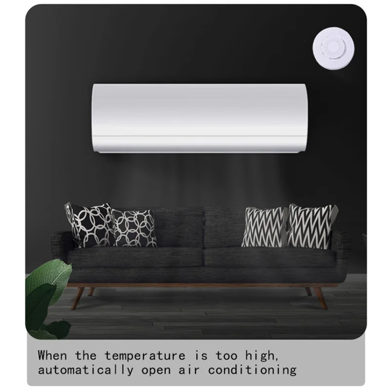 ABKQ-2X Zigbee/Tuya WIFI スマートエアボックス二酸化炭素検出器 CO2 ガスセンサーホルムアルデヒド VOC 温度湿度センサー