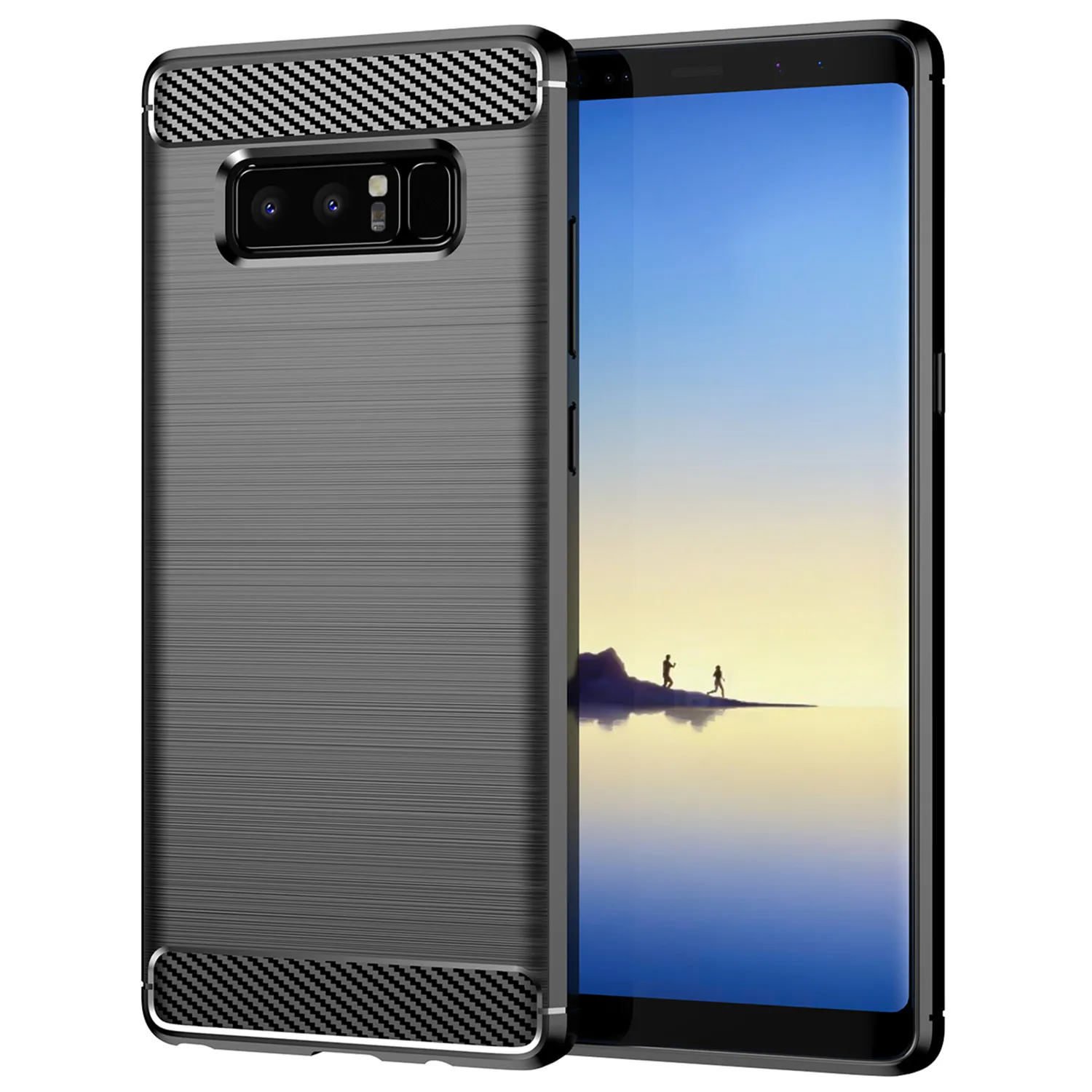 Frosted Case For Samsung Note 8 galaxy note9 Anti Shock Cover for Galaxy Note7 note fe Fan Edition Shockproof Carbon Fiber Cases