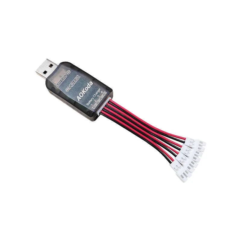 AOKoda CX405 four-way Weili PH2.0 port 3.7v 1S USB high voltage lithium battery AOK charger