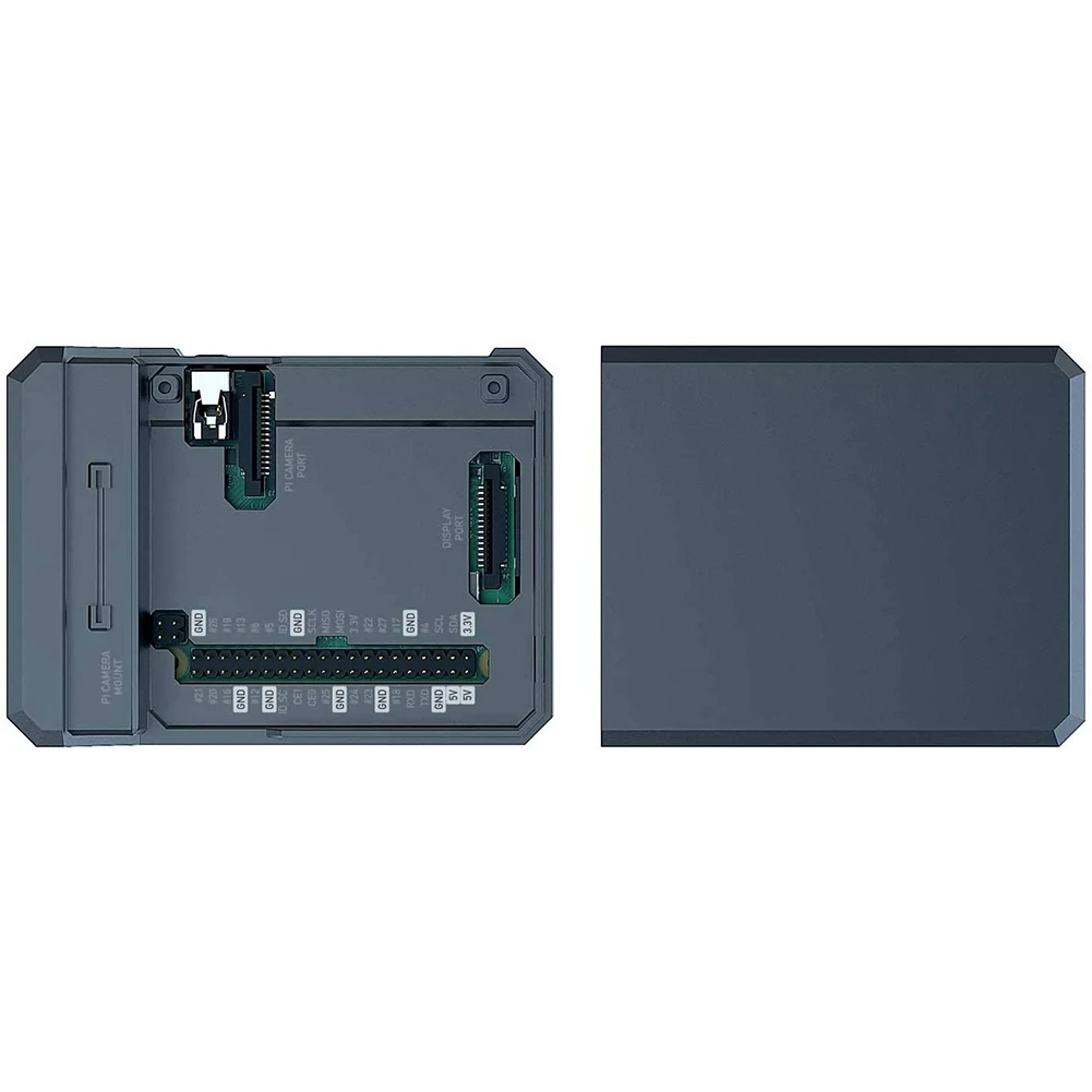 für Argon Neo Raspberry Pi 4B Kühlkörpergehäuse, schlankes Aluminiumgehäuse, unterstützt Lüfter und magnetisch, oben reichhaltig