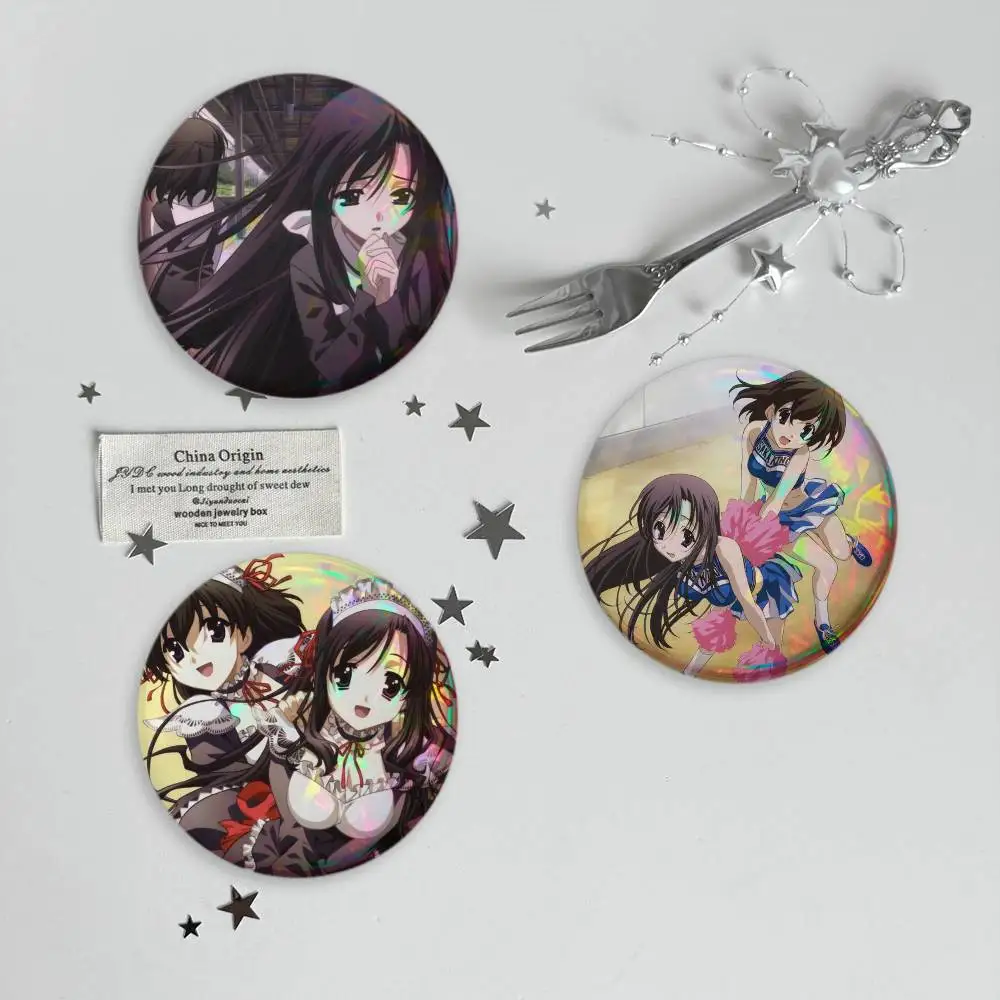 S-School Days Katsura Kotonoha Brooches Cartoon Badge Pins Backpack Hat Accessories Friend Gift