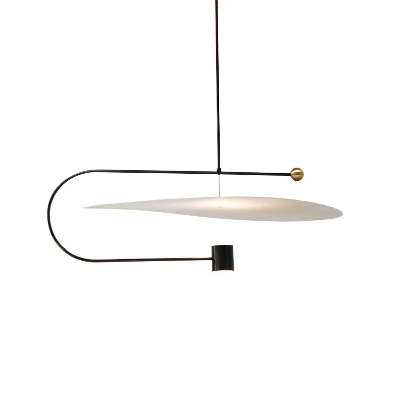 

Nordic minimalist personalized art chandelier, restaurant bar round chandelier