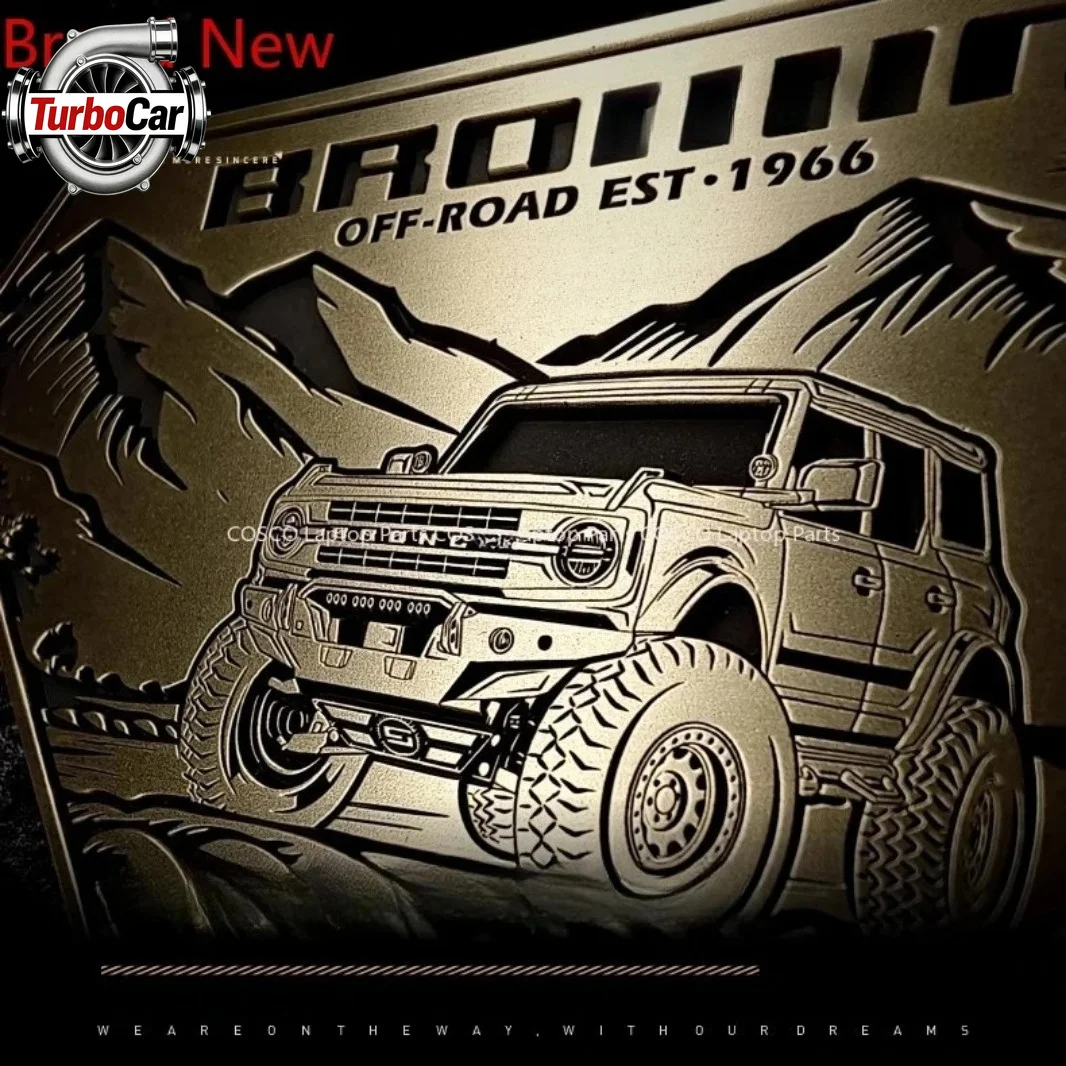 

FOR Bronco Pure Copper Three - Dimensional Side Logo, Rear - End Fuel Tank Logo Car Sticker, Modification and Decoration Sticker