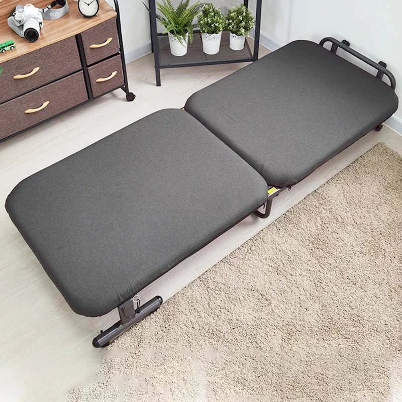 

Bedroom Furniture High Quality Beds Lazy Apartment Full Body Classic Light Luxury Beds Metal Black Cama Plegable Home Furnitures