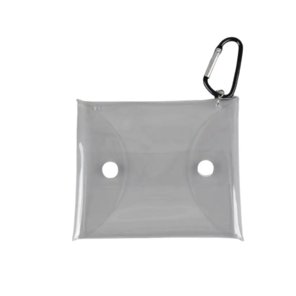 

Dustproof Anime Doll Display Bag Transparent Multiple Sizes Doll Storage Box with Metal Buckle Keychain Doll Organizer Bag
