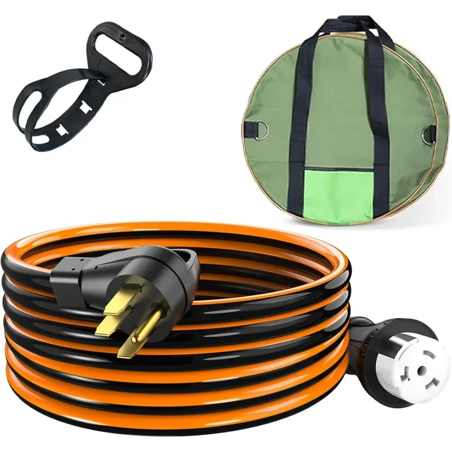 

50 Amp 15 Foot RV Extension Cord 1450P to SS250R Heavy Duty STW Generator Extension Cord for RV Camper and Generator to House w
