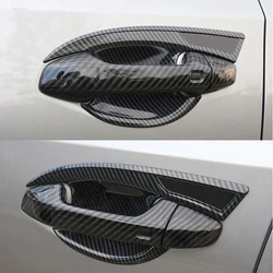 For Kia Forte Cerato K3 BD 2019 2020 2021 2022 ABS Carbon Fiber Door Handle Cover Door Bowl Trim Sticker Car Styling Accessories