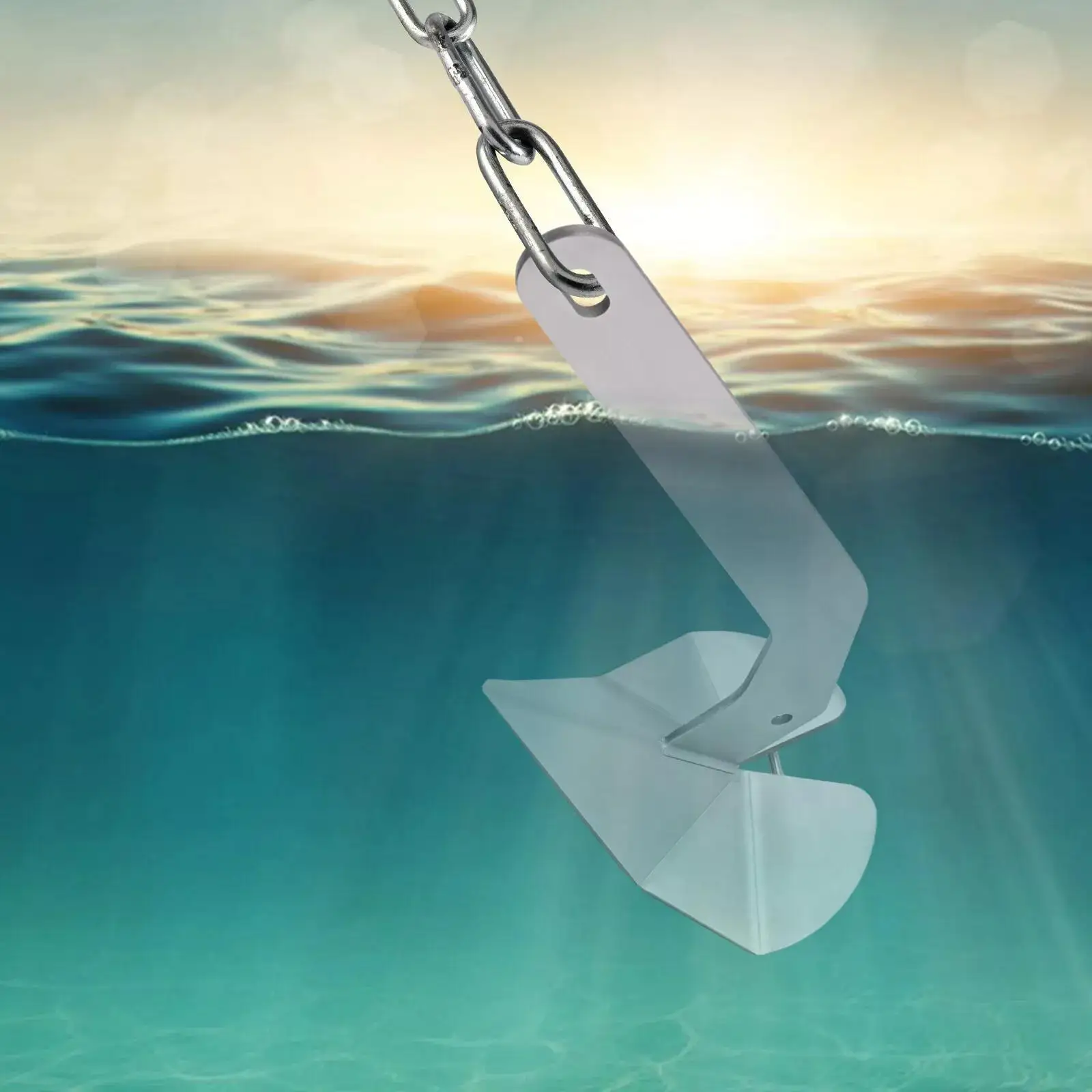 Якорь для лодки SS316 военного класса, 32 фунта — идеальная ручка для судов длиной 40–60 футов |   Никогда не короды, никогда не болезни