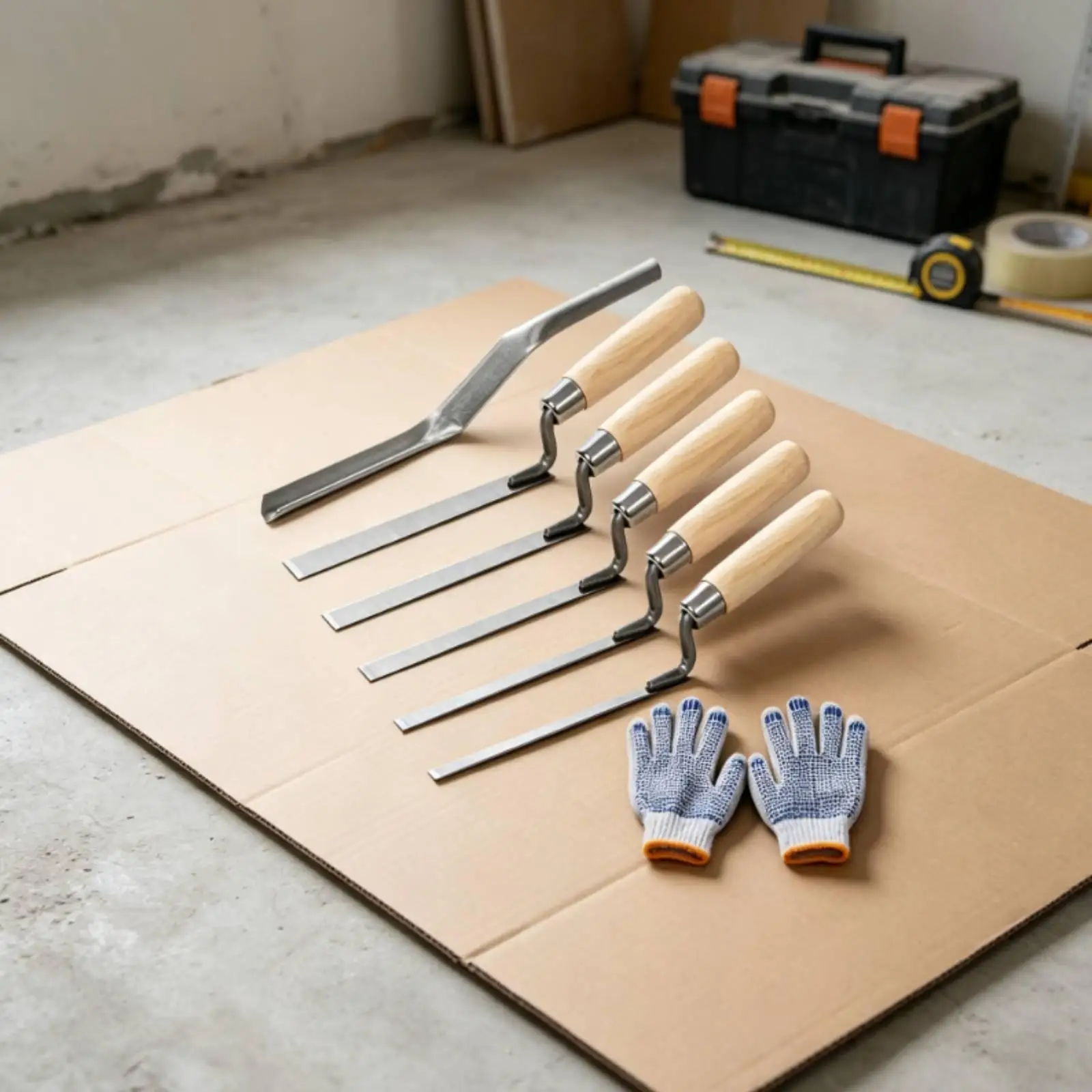 Caulking Spatula Narrow Angled Bricklaying Trowel Brick Tools Kit for Manual Masonry Construction