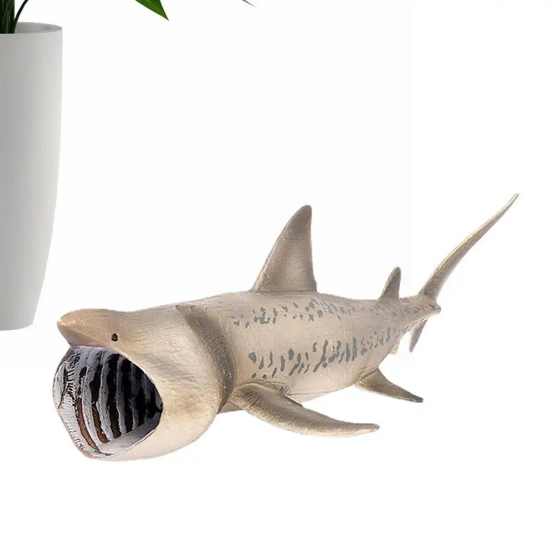 Portable Ocean Basking Shark Animal Figures Models Fun Early Educational Toy Shark Ornament For Environmental Awareness