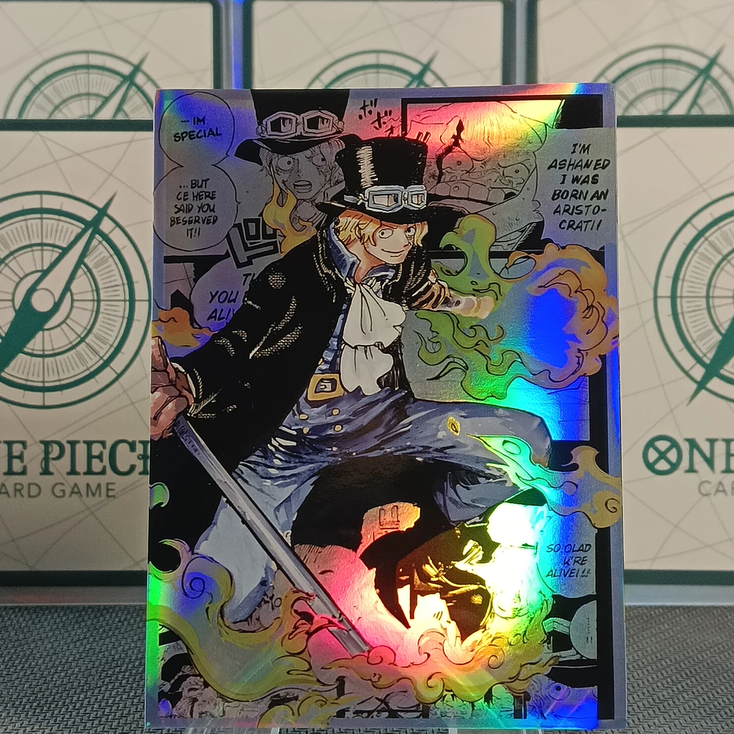 

60 шт. защитных чехлов для карт OPCG из фольги, стандартный размер Sabo, защитные накладки для настольных игр