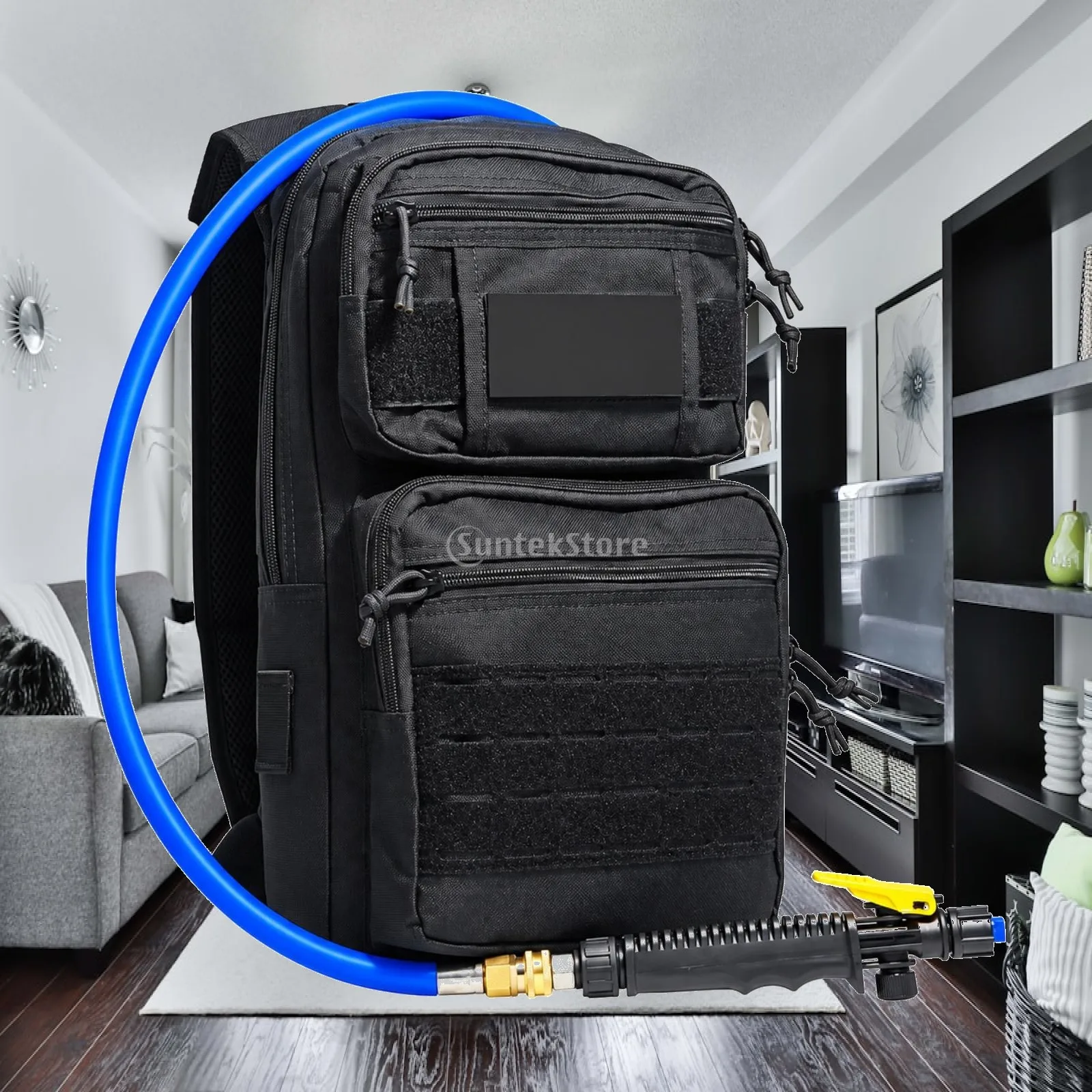 Electric Backpack Sprayer for Professional Film Installation Lightweight Portable with Zippered Pockets and Wand
