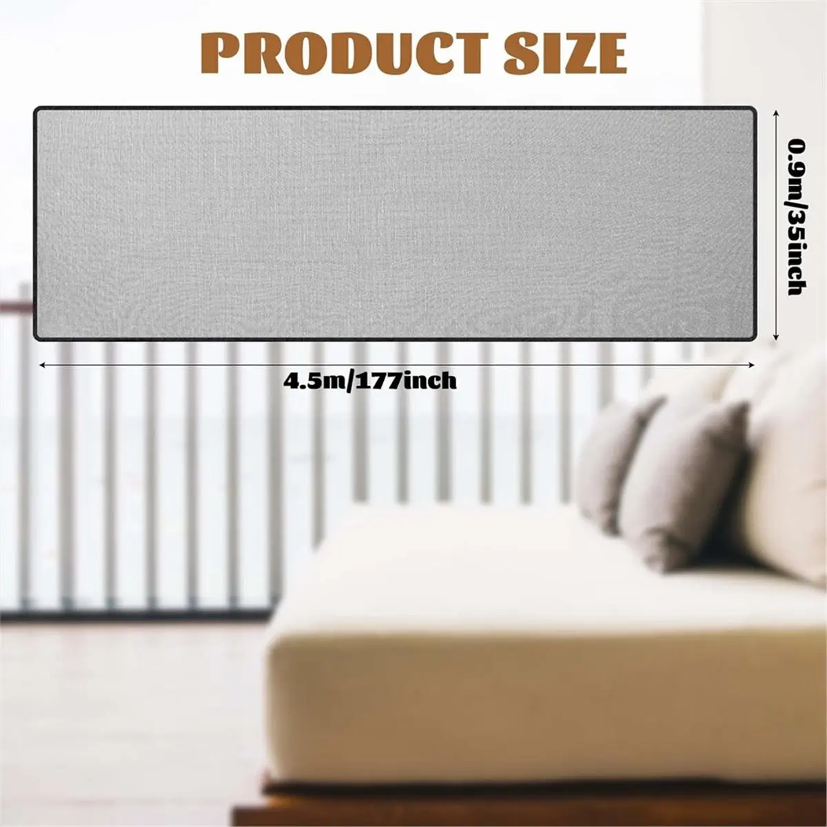 ABZT Banister Guard 15 X 3 Ft Balcony Netting for Kids Pets Stairway Safety Net Baby Fence Door Balcony Netting Safety Mesh