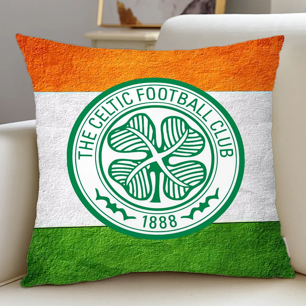 C-Celtic FCS Lisbon Lions Home and Decoration Football Pillow Cover Pillow Covers Decorative Cushions Cover for Sofa Cushion