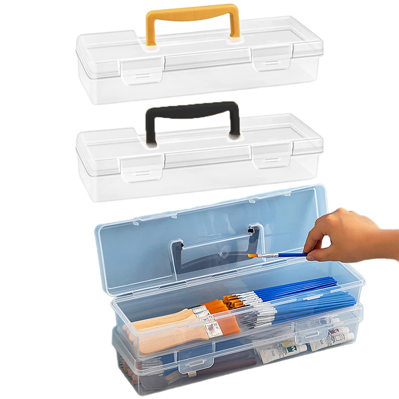 Transparent Hardware Tool Box Multifuntional Toolbox Plastic Parts Box Tool Organizer Household Tool Storage Box