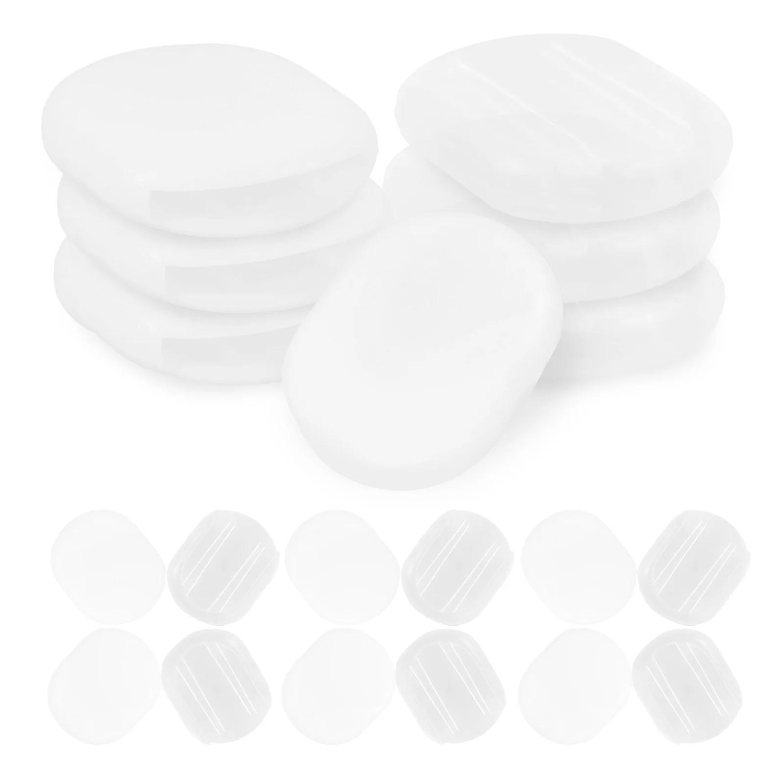 

40 Pcs Transparent Pain-proof Ear Pad Oval Clip Non-slip Clamp Accessories Mat Child