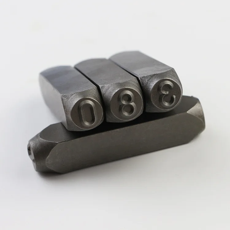 9 قطعة مجموعة ختم المعادن أبجدي رقمي ختم يموت مجموعة DIY أداة ختم للجلود والمعادن والألومنيوم