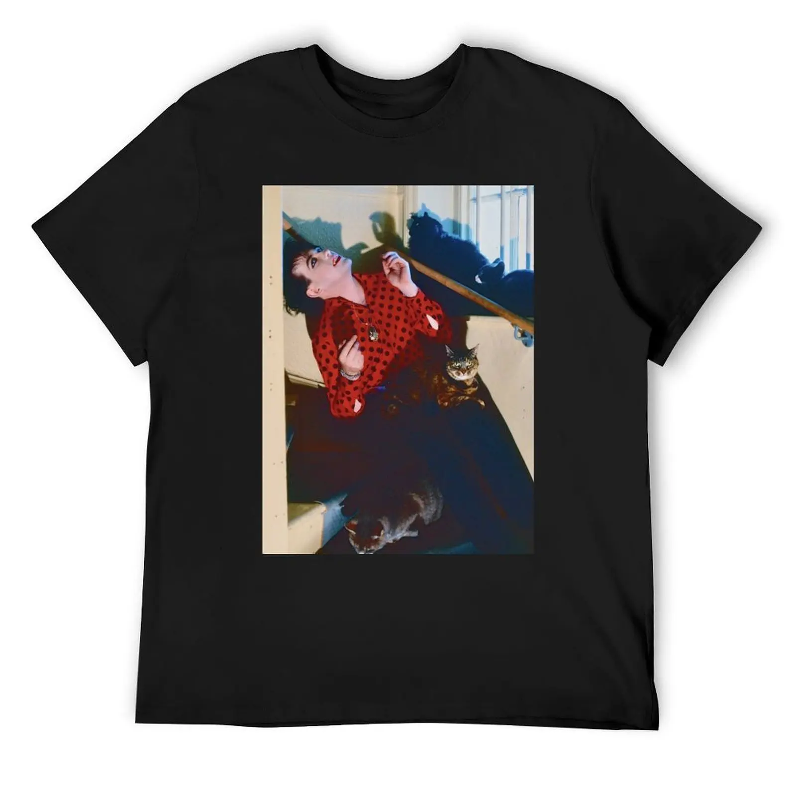 

robert smith n cats! T-Shirt animal prinfor boys T-shirts oversize kawaii clothes sports fans heavyweight t shirts for men