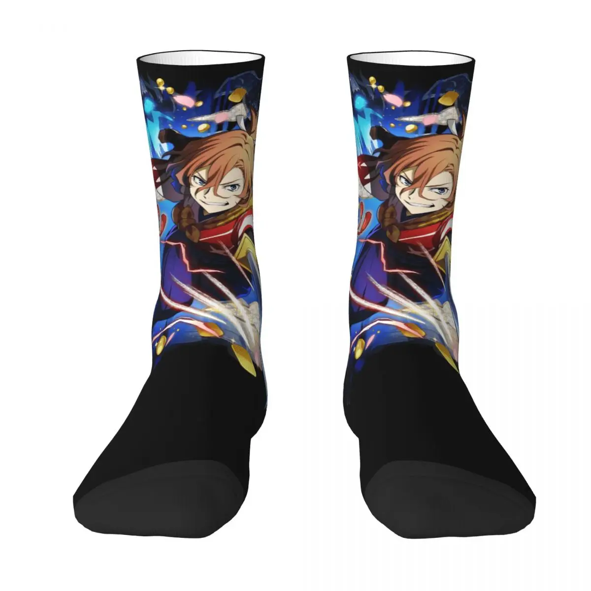 Bungou Stray Dogs Chuuya Nakahara Chaussettes unisexes, Chaussettes Hip Hop, Non marque, Motif, RNCan, Intéressant, Quatre saisons