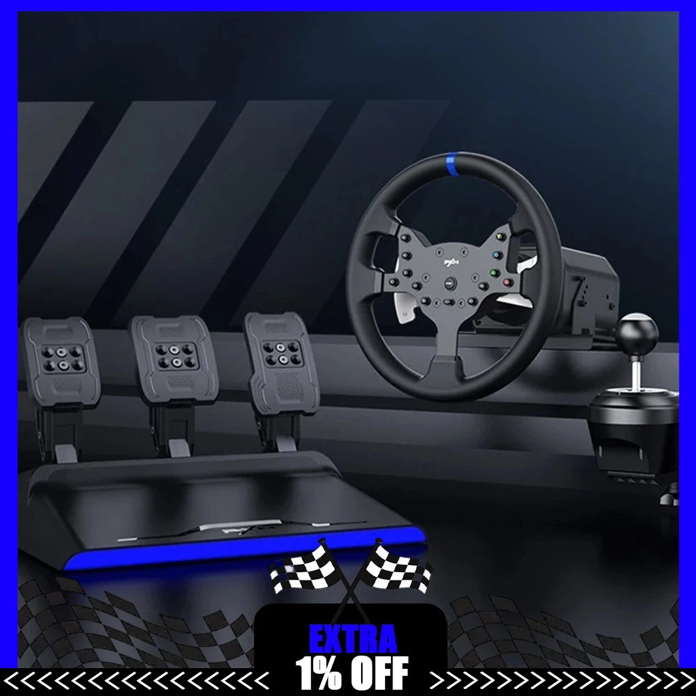 PXN V99 Racing Wheel Simulator Gaming Steering Wheel 3.2Nm Force Feedback For PC Windows 7/8/10/11,PS4,Xbox One,Xbox Series X/S