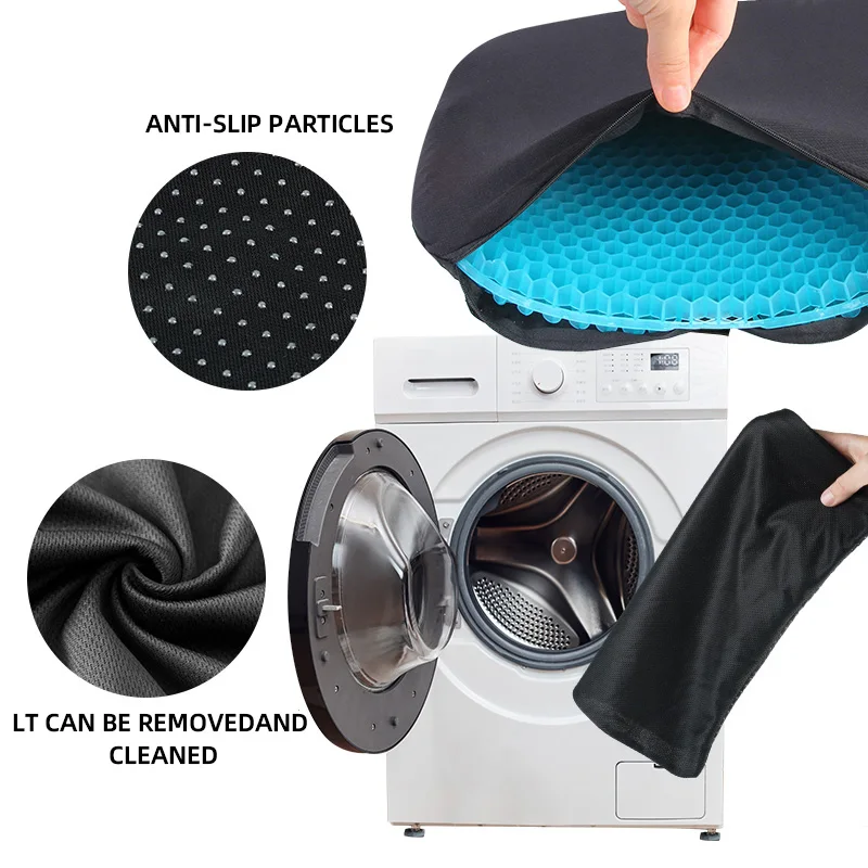 Car Gel Cooling Seat Cushion 3D Honeycomb Cool and Breathable Cool Ice Silk Car Home Office Chair Cushion Car Accessories image 3