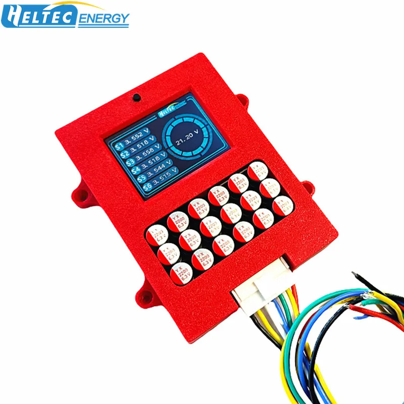 Heltecbms Lipo/lifepo4/LTO battery cell Balancer 4s 6s Active balancer with voltage display TFT voltage tester 5A equalizer