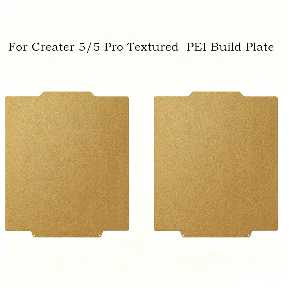 

For Flashforge Creator 5/5 Pro Build Plate Textured PEI Sheet 266x293mm Double Sided PEI Flex Spring Steel Sheet Strong Adhesion