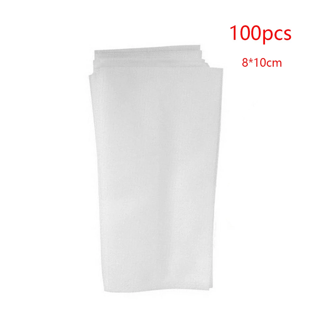 100pcs Biodegradable Seed Starter Bags Breathable Plant Nursing Growing Pouch Vegetable Flower Plant Grow Bag 16x20cm