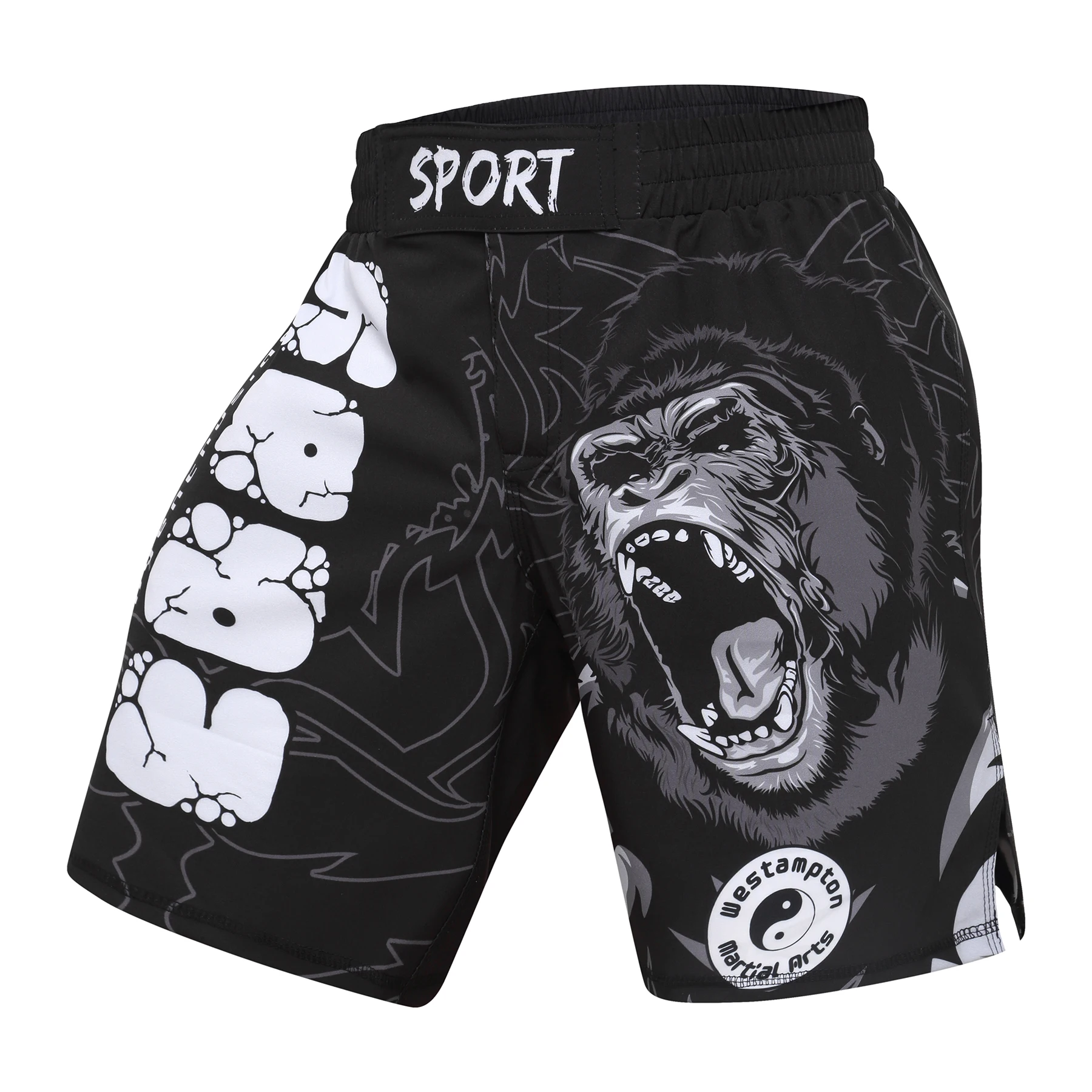 Cody Men Sportswear mit Print Gorilla Männer Mma Jiu Jitsu No Gi Rash guard Bjj Kampf tragen sportlichen Trainings anzug Box trikot