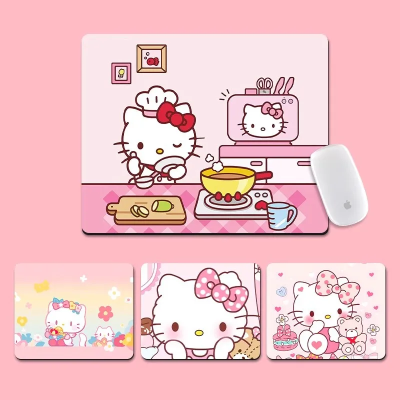 

Kawaii Sanrio Hello Kitty Series Small Mouse Pad Wrist Protector Non-slip Durable Cushion Thick Computer Desk Mat Office Gift