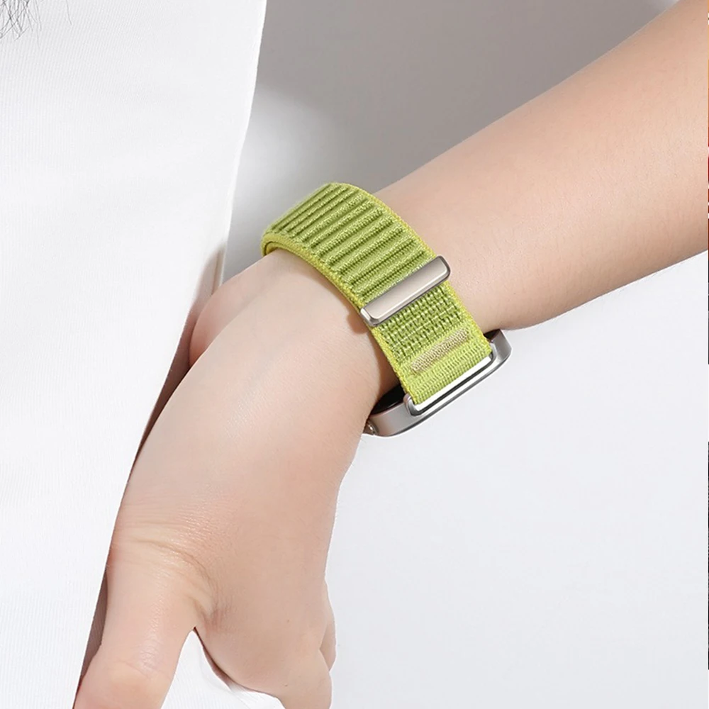 Tali Nilon untuk Jam Tangan Huawei Fit 3/4/4 Pro Gelang Resmi Asli Dapat Diganti untuk Jam Tangan Huawei Fit 4/Pro/3 Sabuk Bersirkulasi