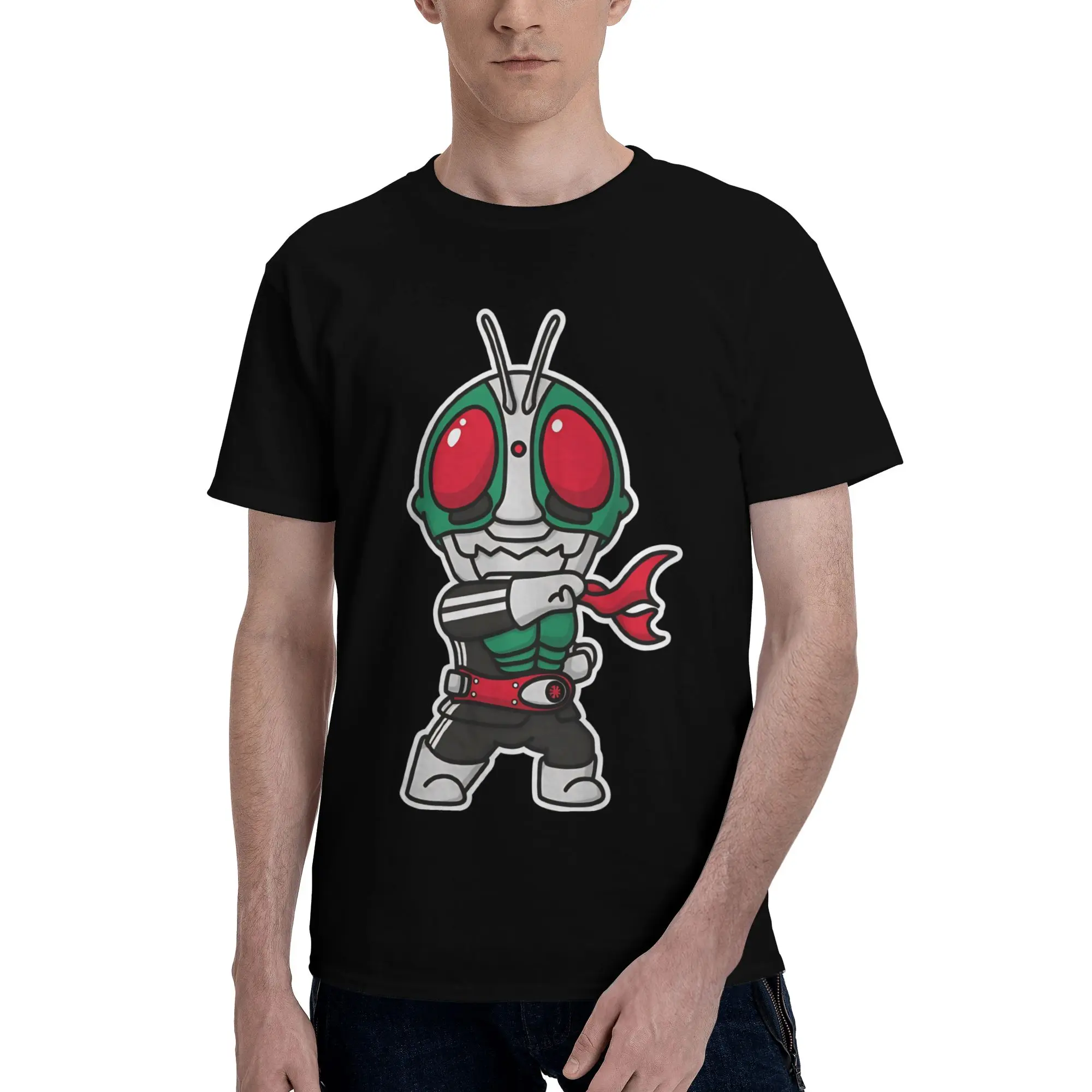 Ichigou Ichigo Chibi Style Kawaii  Graphic 100% Cotton T-Shirt Bandai Kamen Rider Tees Tops For Men