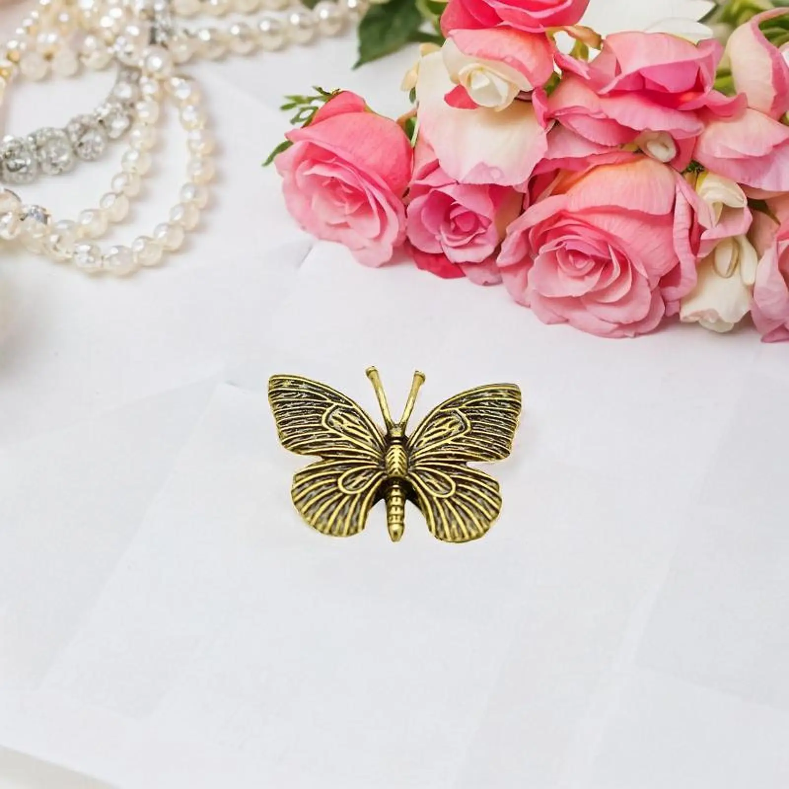 Brass Butterfly Ornament Handmade Photo Props Graduation Gifts Brass Crafts Home