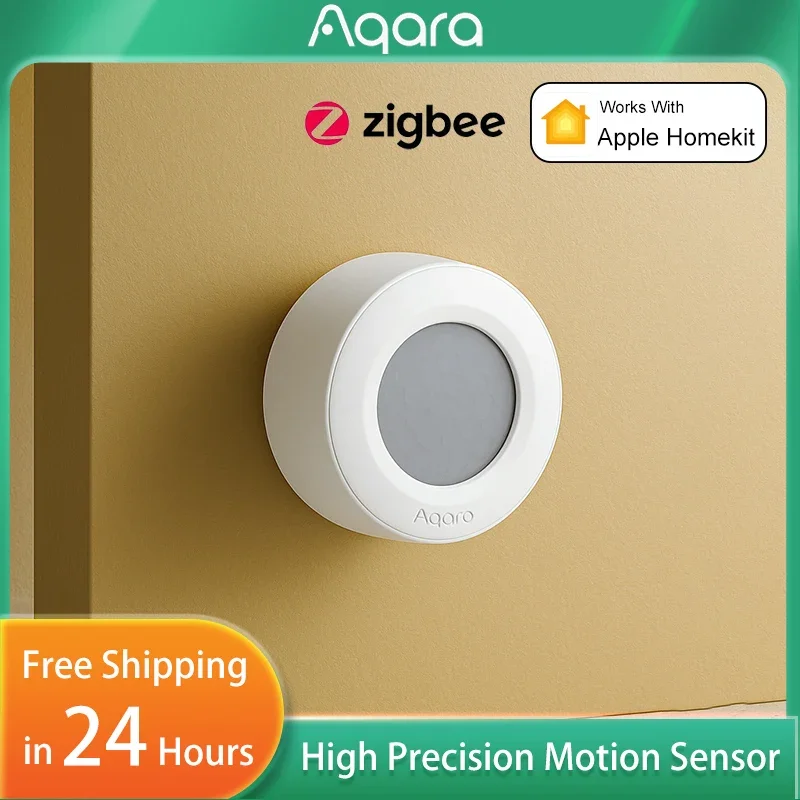 

Высокоточный датчик движения Aqara ZigBee 3,0, детектор человеческого тела, беспроводное соединение движения, умный дом, IPX5 для приложения HomeKit