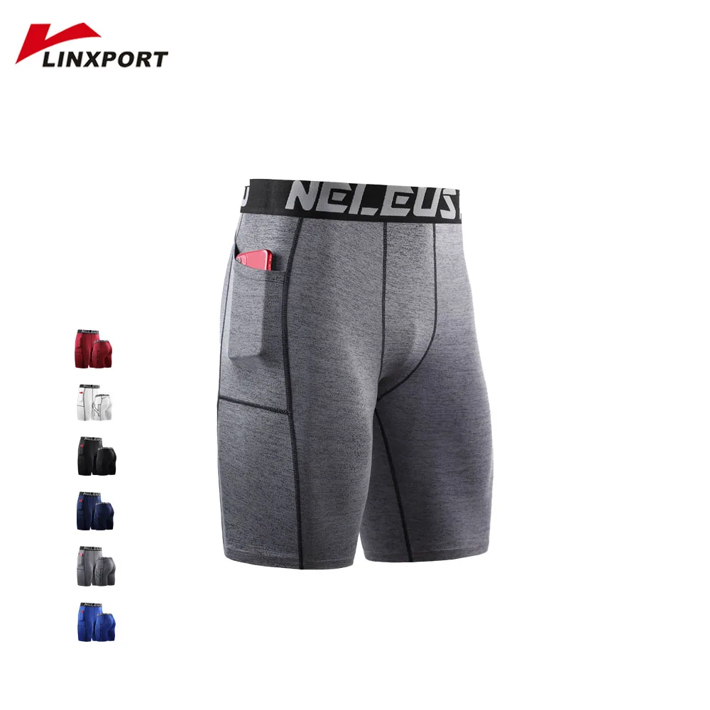 Men Running Tights High Waist Underpants Quick Dry  Breeches Fitness Leggings Skinny Sport Trouser Gym Shorts Tight Short Pants