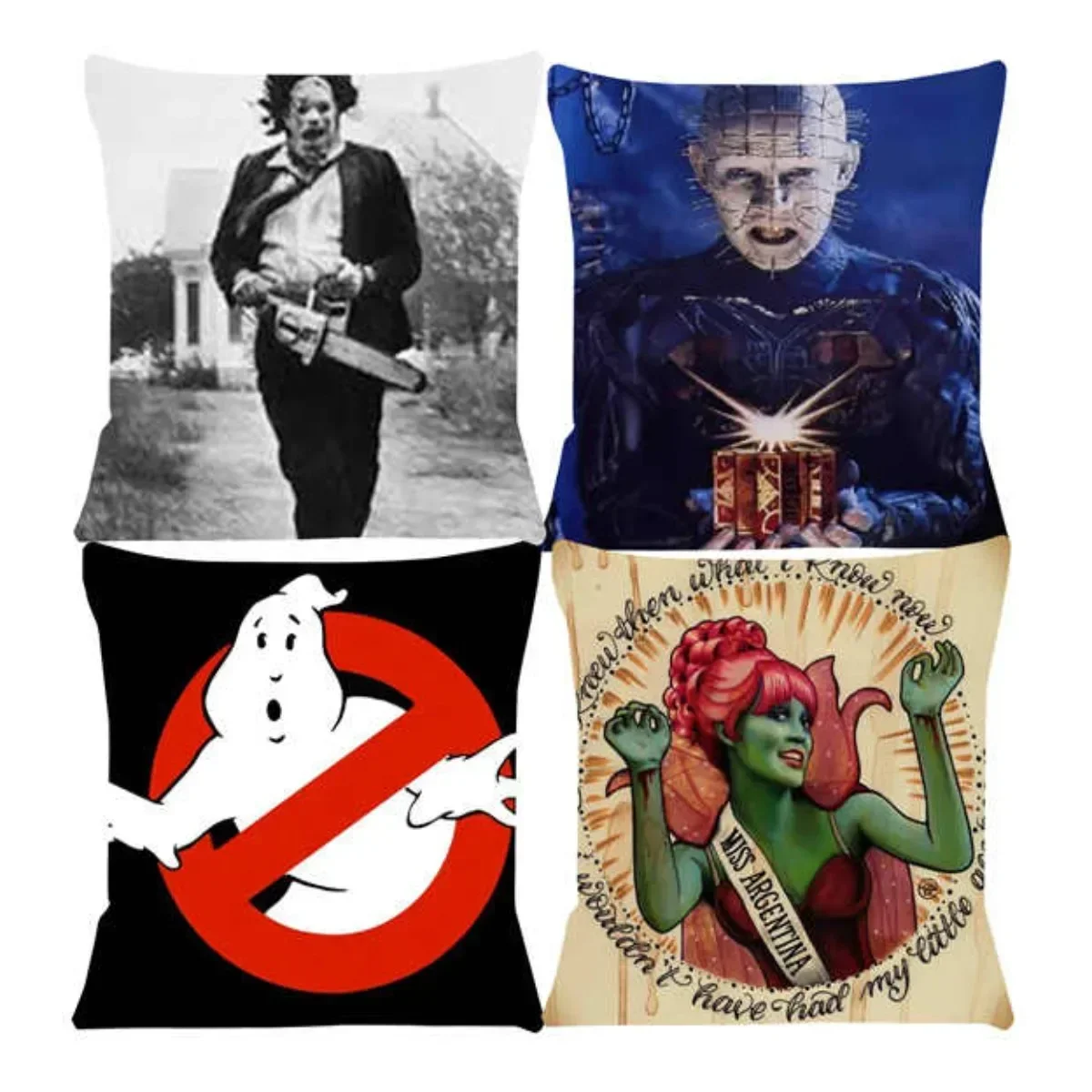 Horror Movie Cushion Cover Stills Pillow For Chairs Home Decorative Cushions For Sofa Throw Pillow Cover 40x40cm 16x16Inch 45x45