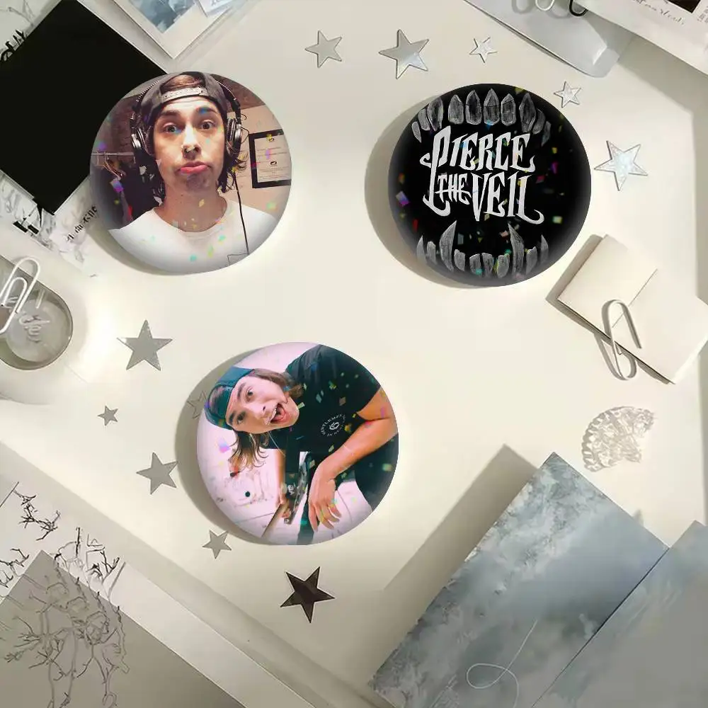 

Rock Pierce The Veil 25 32 44 58 75mm Badges Personalized Round Brooches Pins Accessory Gift