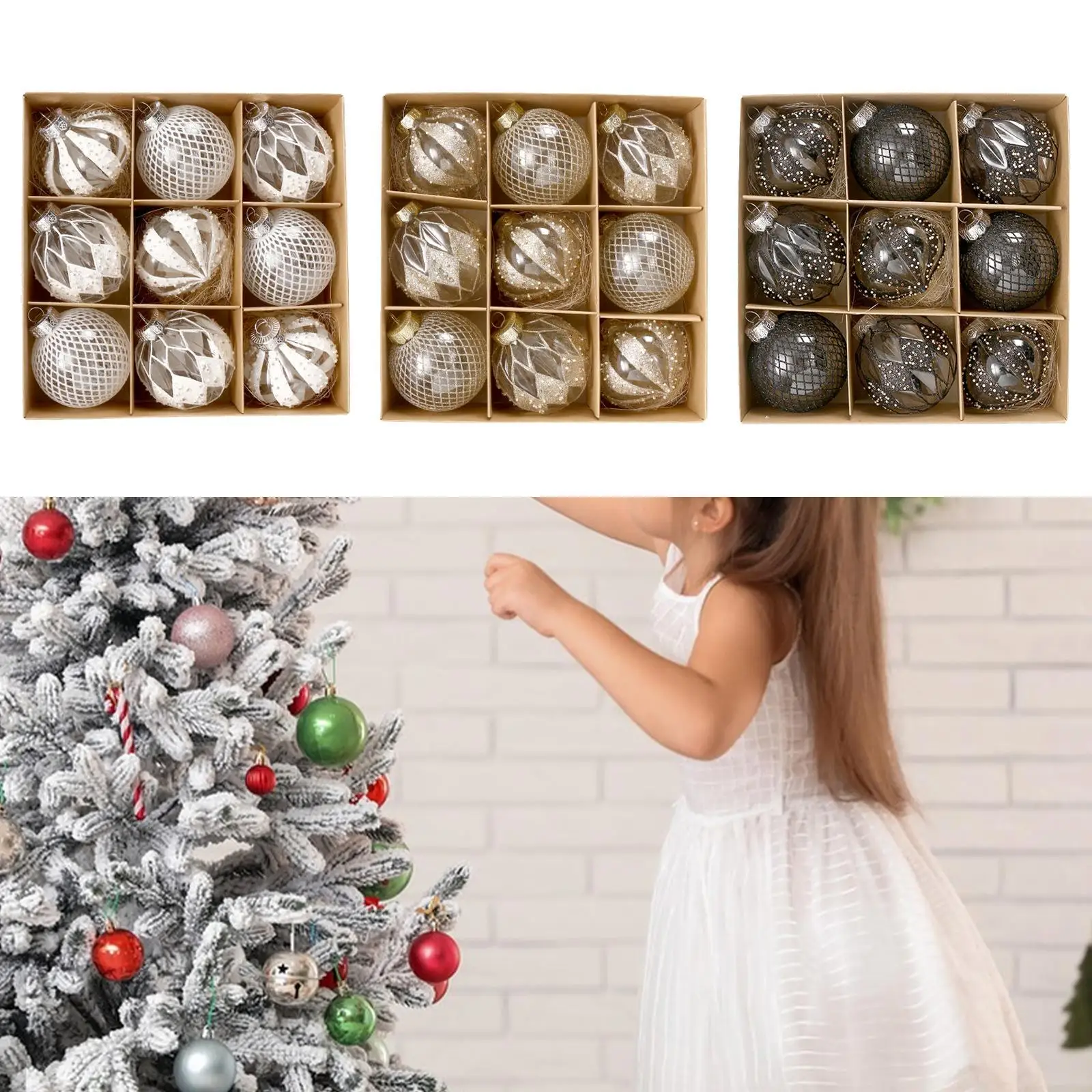 9X Christmas Ball O… - image