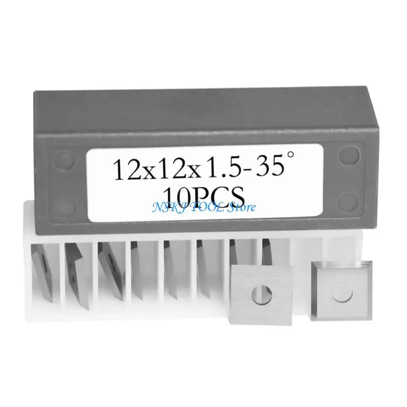 L8RC 10PCS12MM Cutter Crotter 12mm إدراج قاطعات استبدال مربع