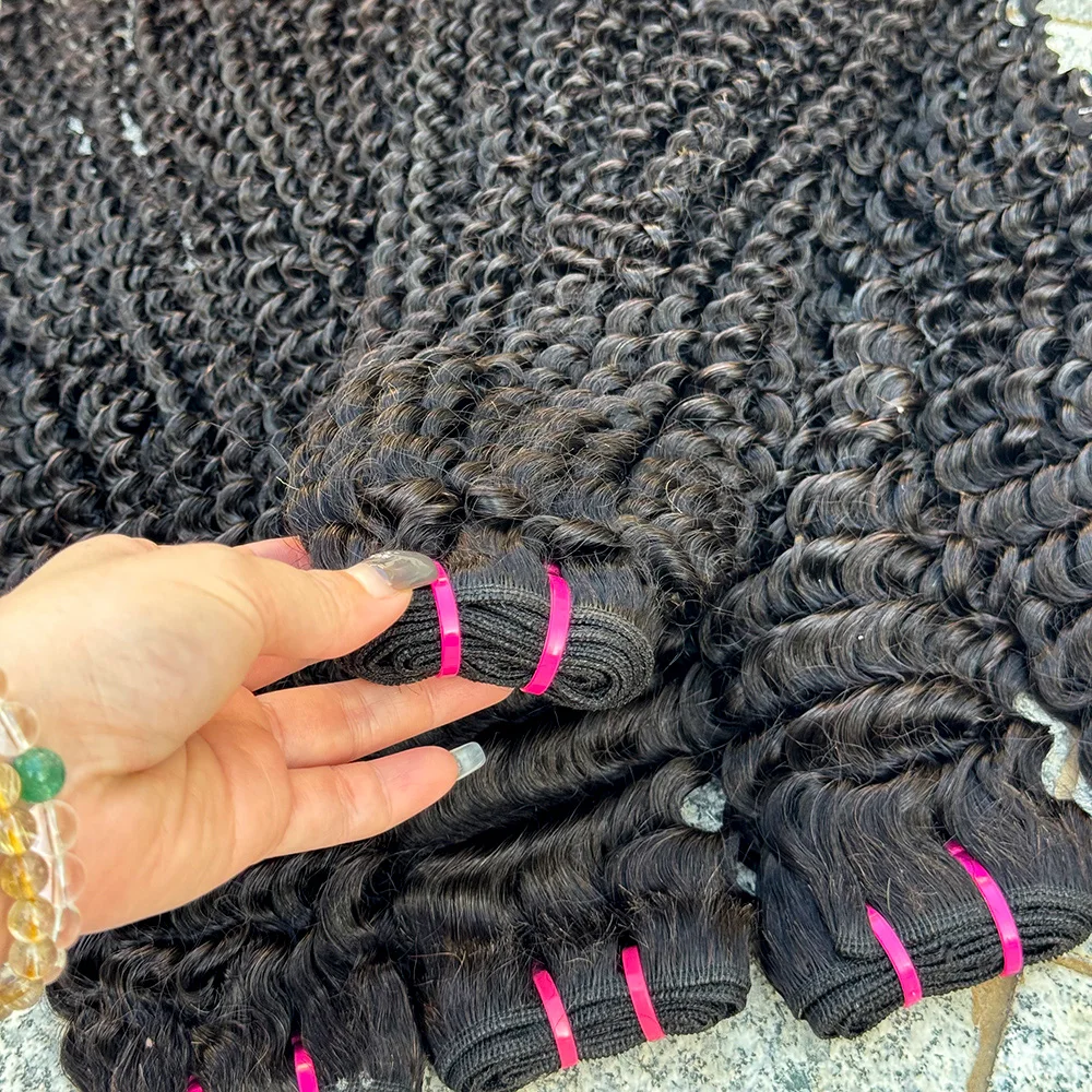 8-30 بوصة غريب مجعد الشعر حزم وصلات شعر جيري مجعد حزم نسج على شكل شعر إنسان حزمة الشعر التمديد 100 جرام/حزمة