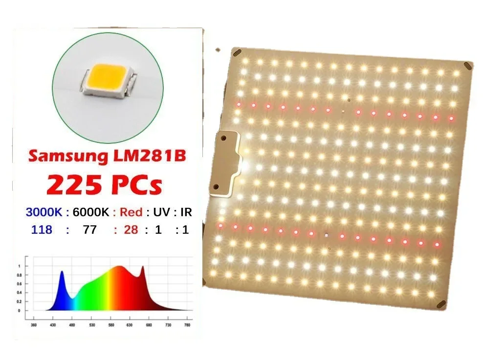 Die Installation von 1000w Plant Grow Light Quantum Board ist praktisch für das Pflanzen von Sukkulenten-Sämlingen