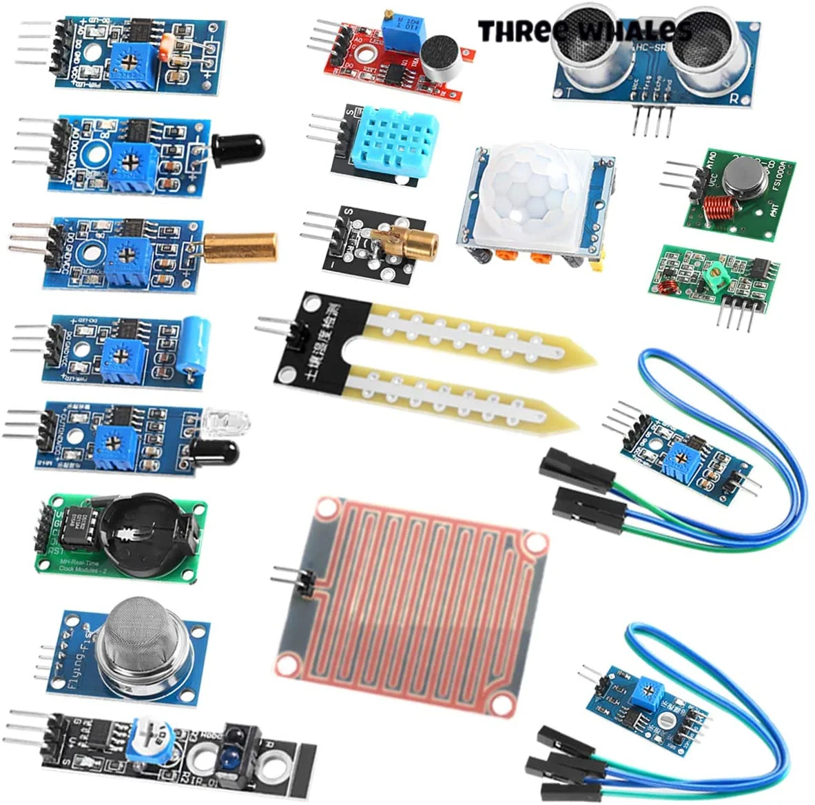 16Pcs/Lot Raspberry Pi 3&Raspberry Pi 2 Model B The Sensor Module Package 16 Kinds Of Sensor