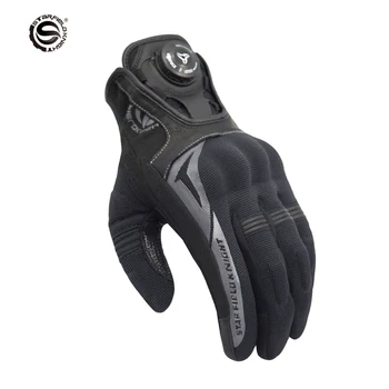 SFK yeni motosiklet eldivenleri tam parmak yaz örgü nefes topuzu ayarlamak sürüş koruma kaymaz aşınmaya dayanıklı dokunmatik ekran