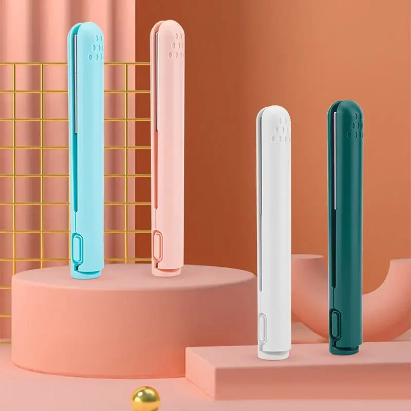 

Mini Hair Straightener, Portable Clamp Board Straightening Iron for Travel and Daily Use
